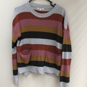 Stripe cropped sweater